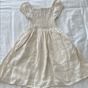 Charming Cream linen Dress size 4